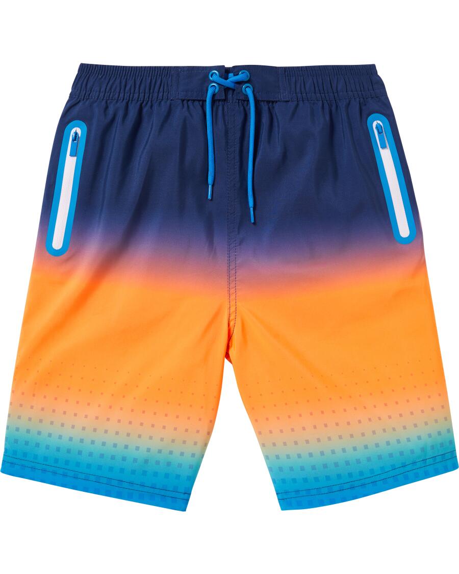 Zwemshort met kleurverloop zwart
