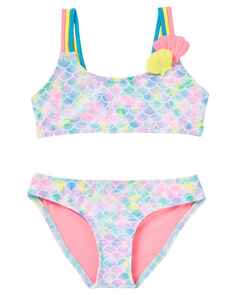 Bikini mit Muscheln türkis