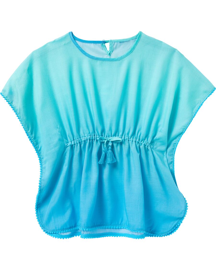 Strandtuniek met kleurverloop turquoise