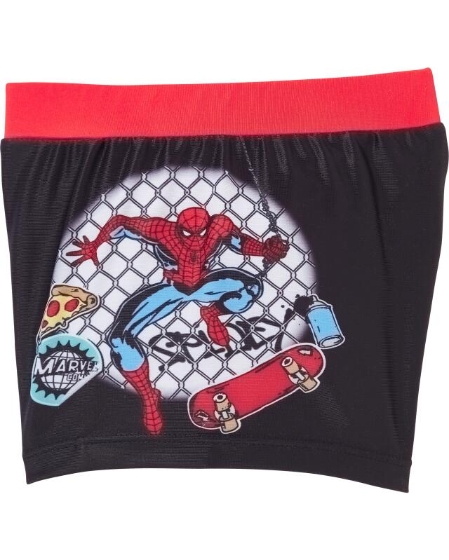 Maillot de bain rétro Spider-Man garçon, noir (KiK Spider-Man Retro Badehose (schwarz)) — KiK, produit allemand authentique au Maroc