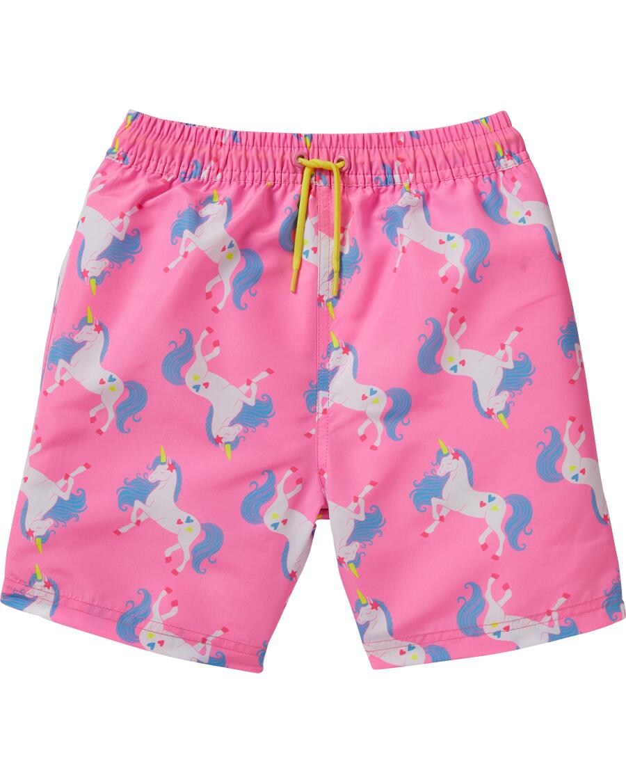 Eenhoorn zwemshort neon pink