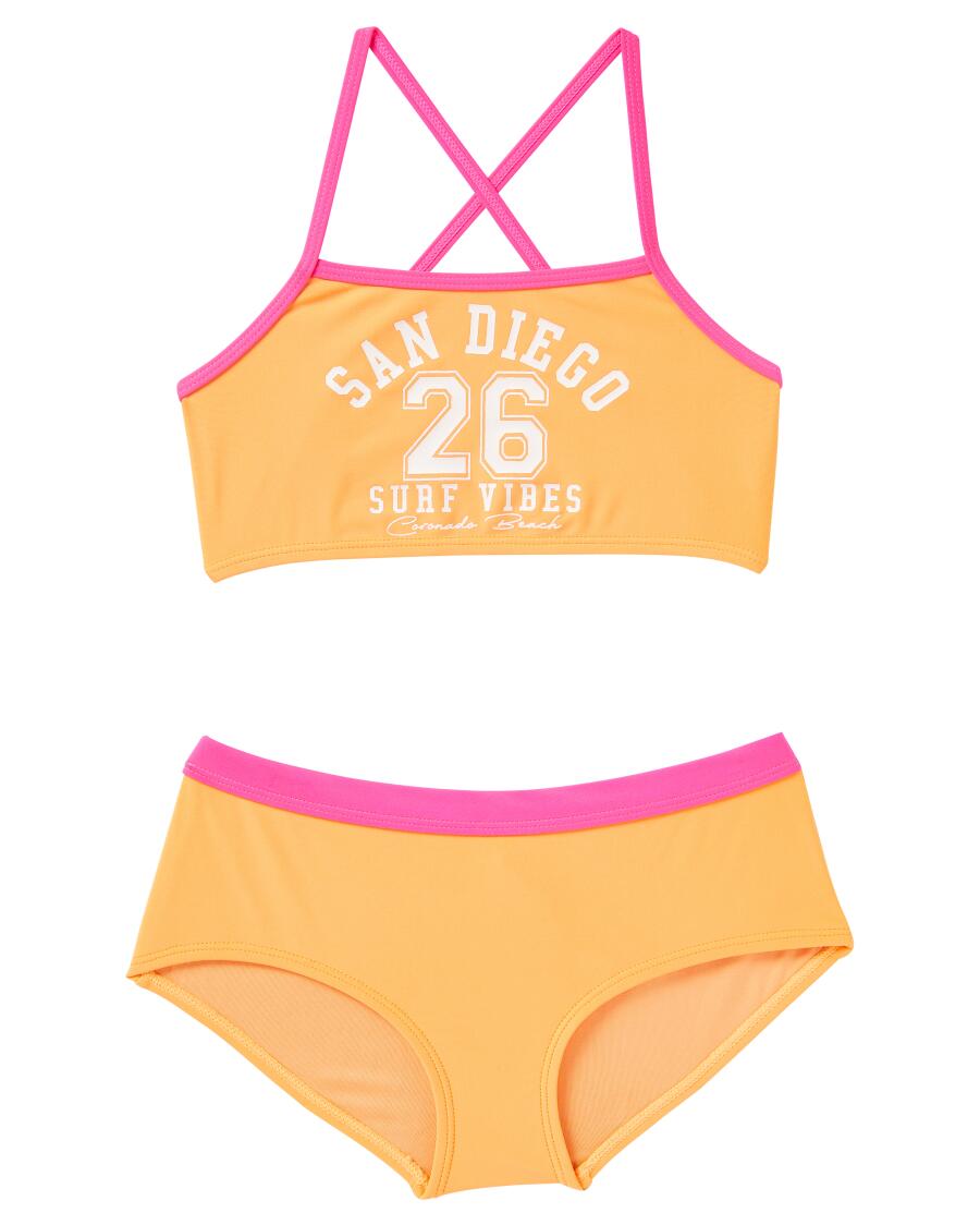Bikini in Neonfarbe neon orange
