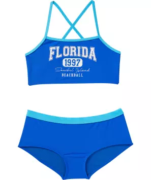 Bikini in Neonfarbe