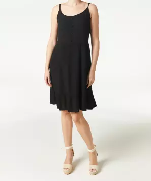 Kleid mit Zierknopfleiste