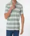 Poloshirt mit Streifen grün/weiß