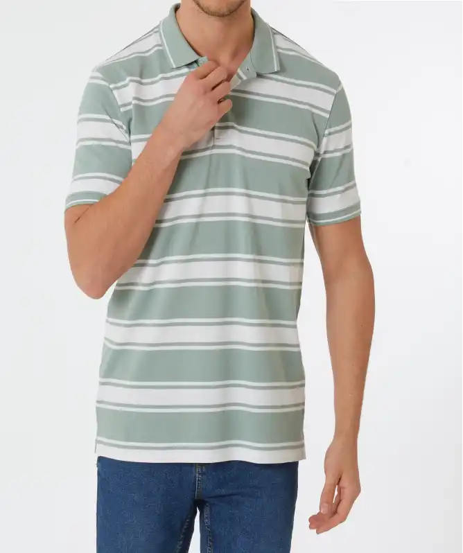 Poloshirt mit Streifen