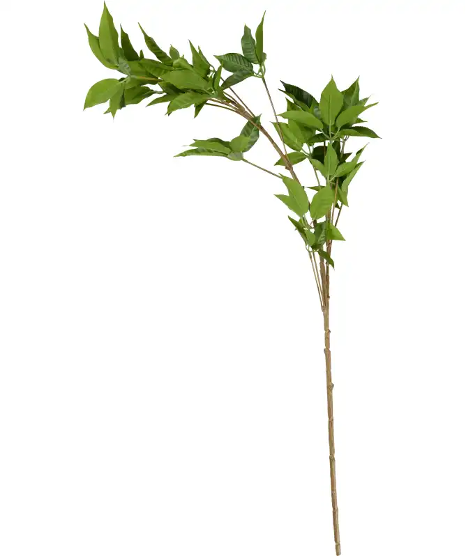 Kunsttak met bladeren