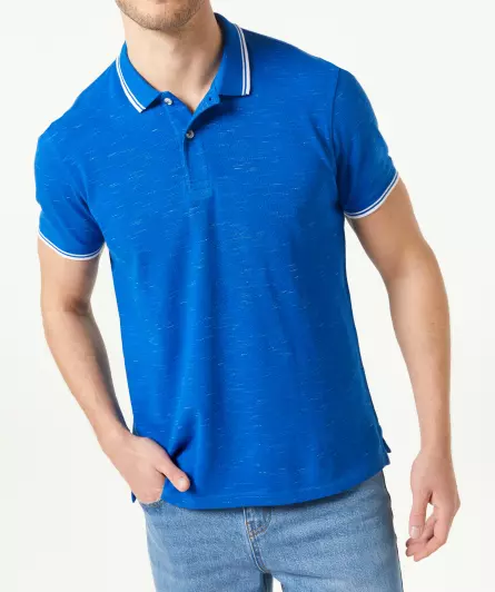 Poloshirt mit Kontraststreifen
