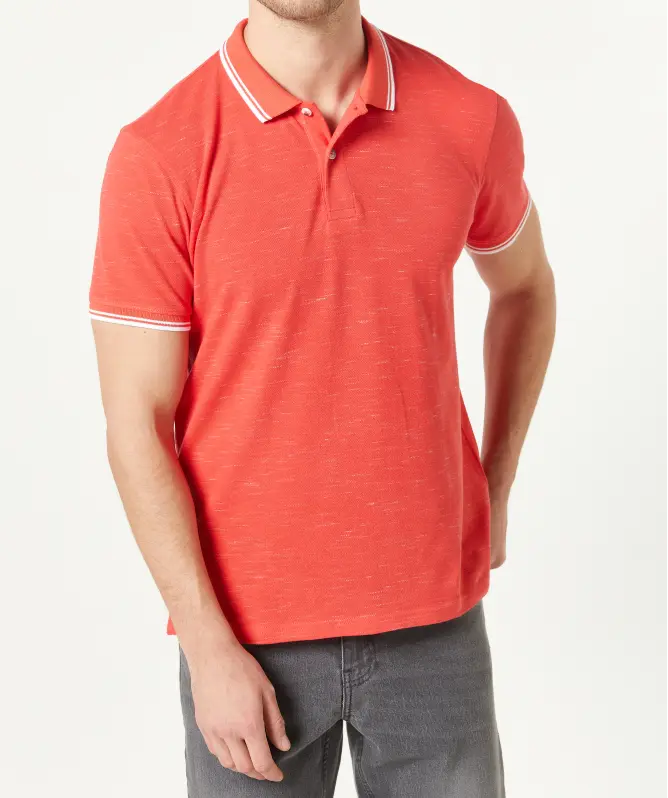 Poloshirt mit Kontraststreifen