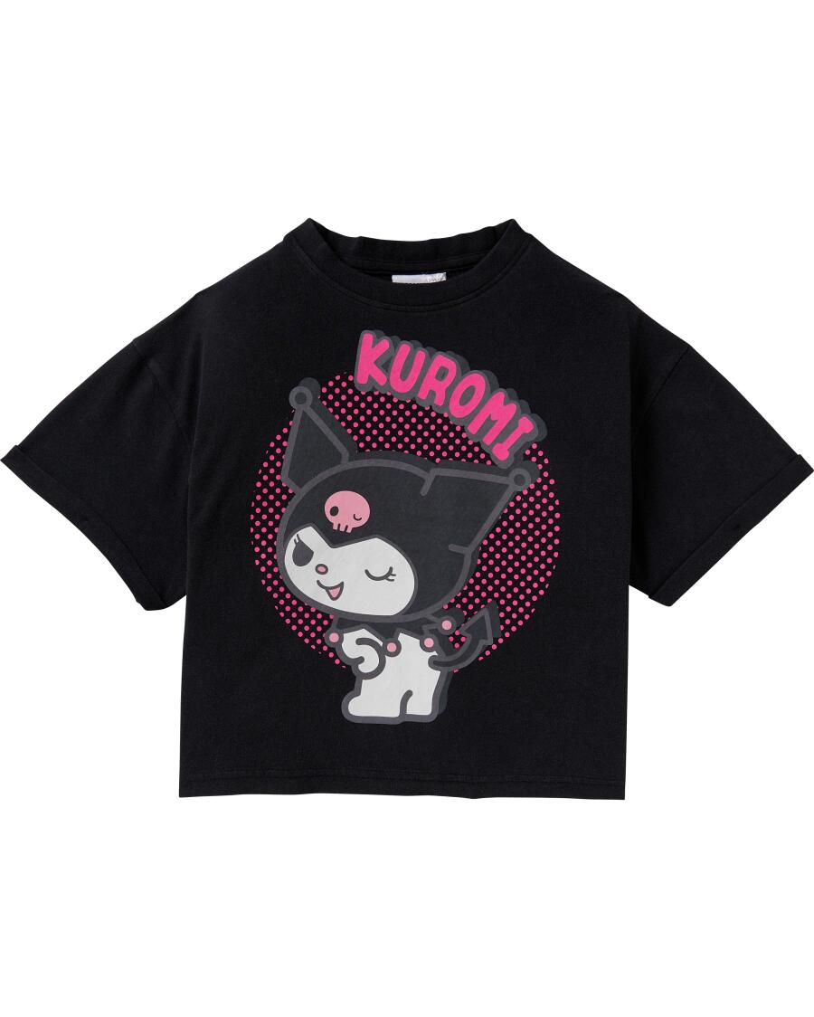 Kuromi T-Shirt schwarz