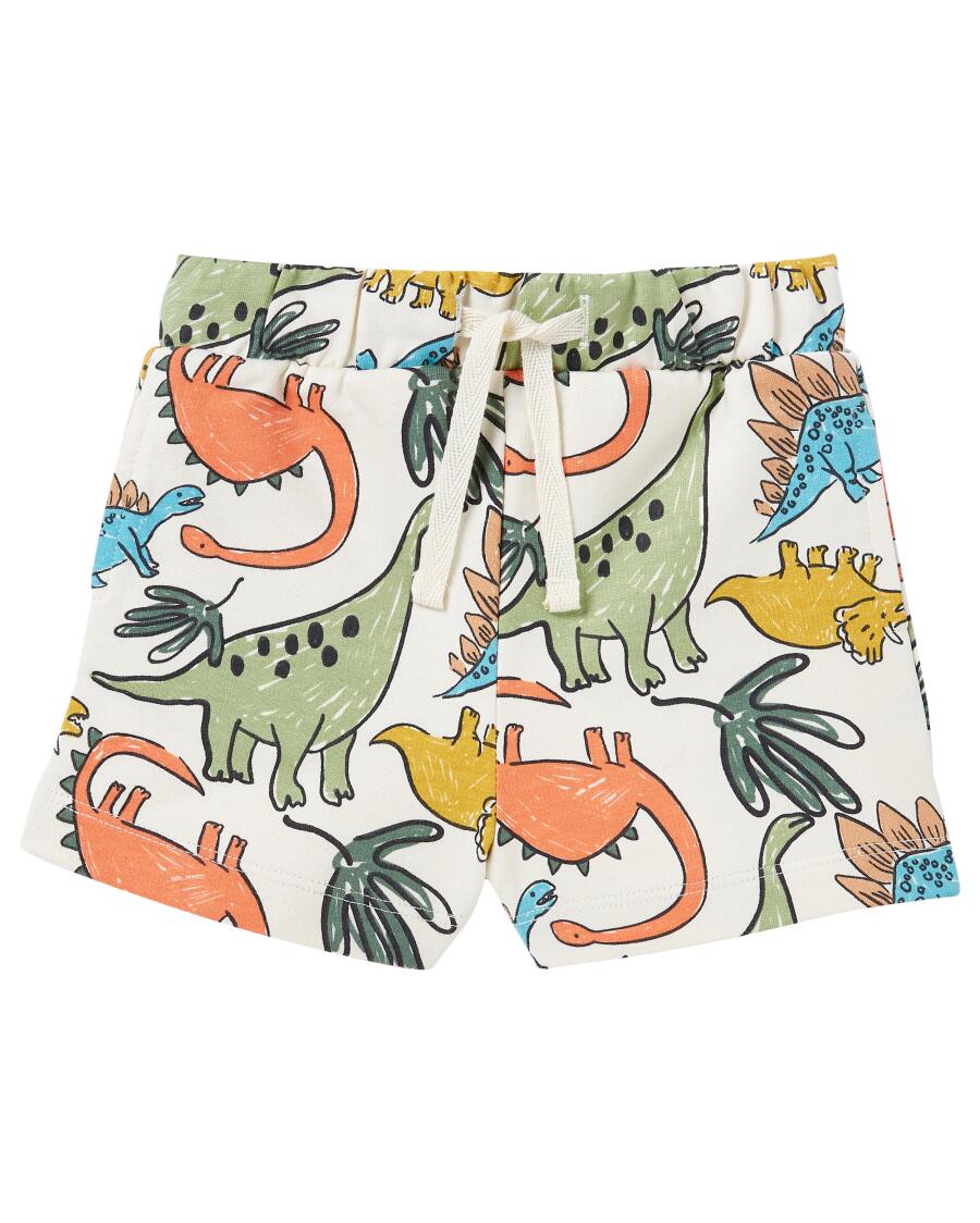 Shorts mit Dinos hellorange