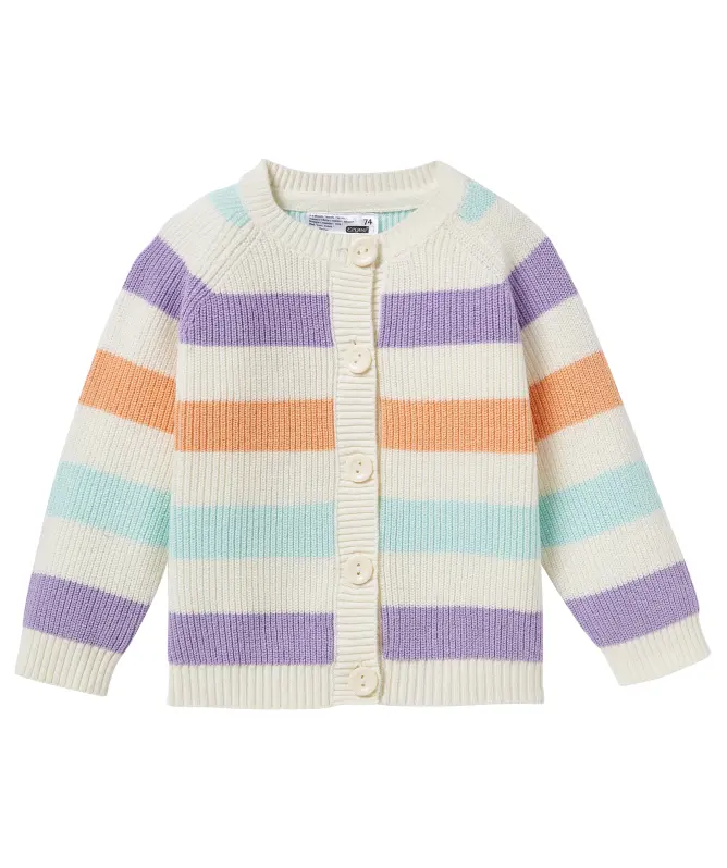 Gestreifte Strickjacke