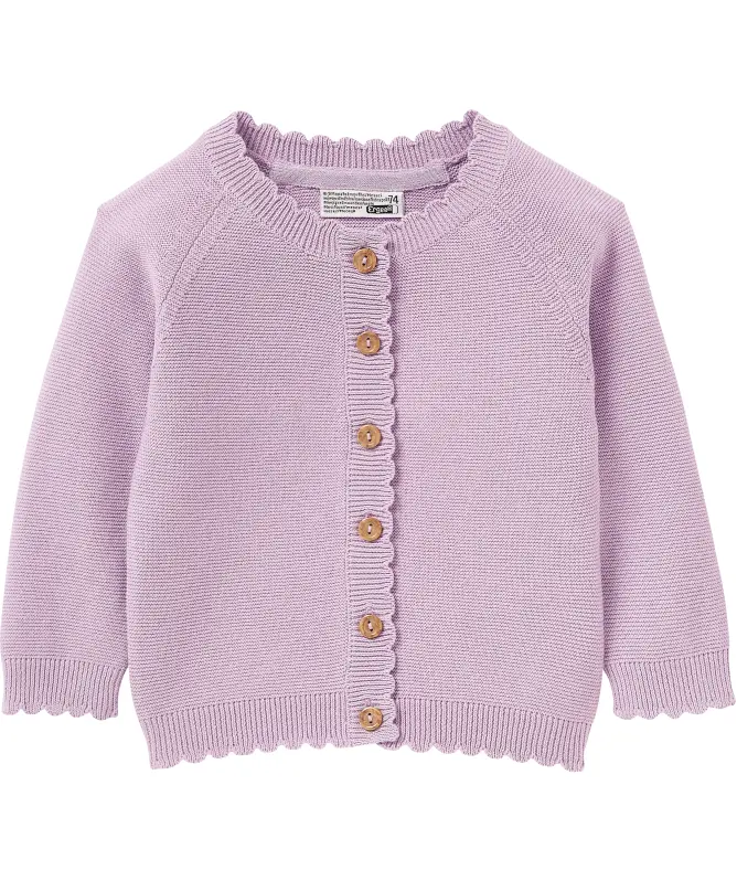 Strickjacke mit Wellenkanten