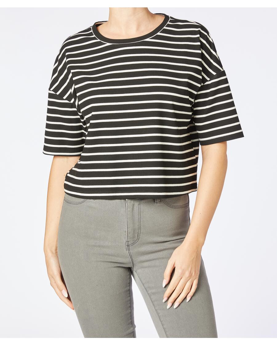 Oversize tričko černá/bílá