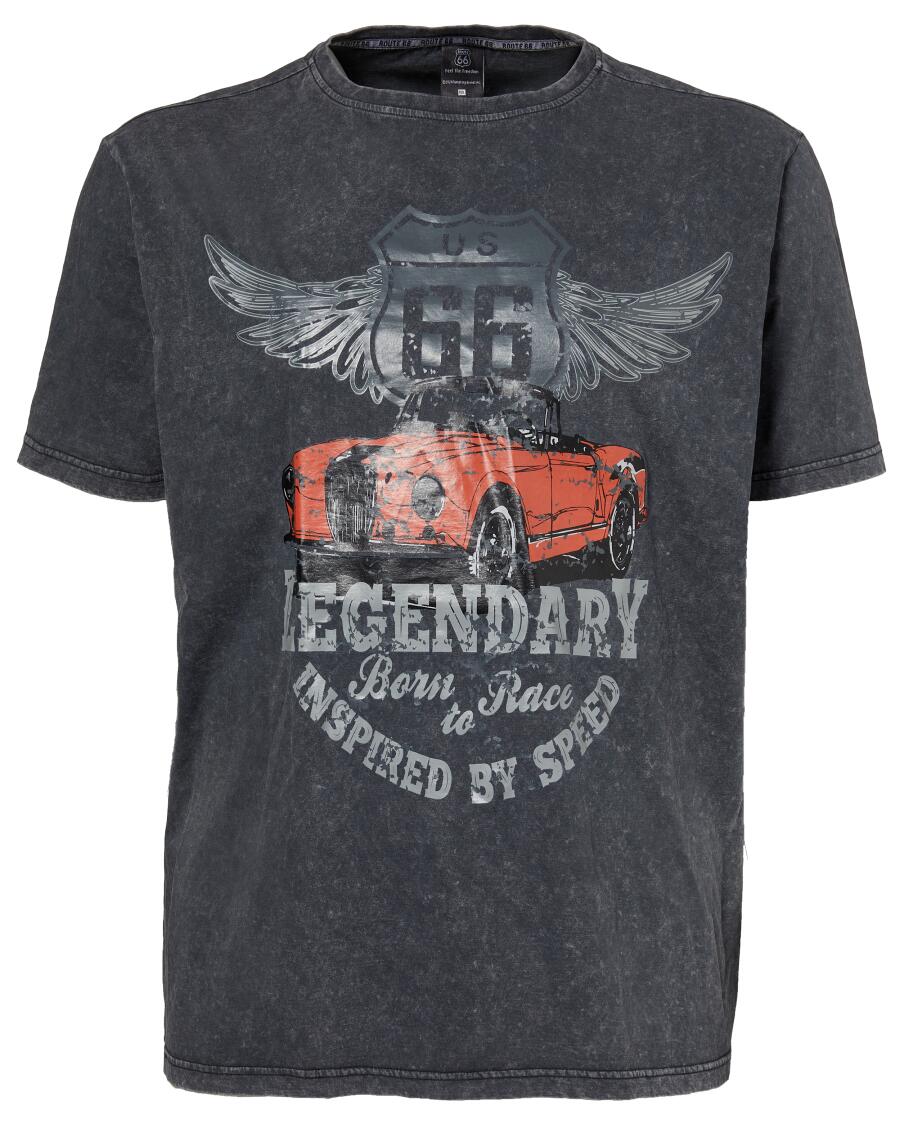Route 66 T-Shirt grau