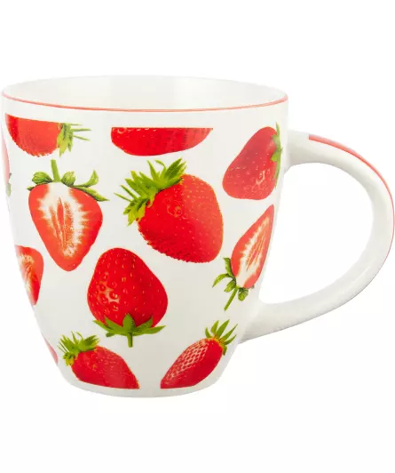 Porzellantasse Erdbeeren