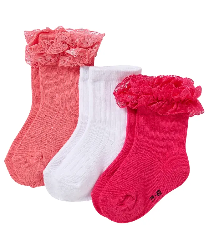 Socken mit Spitze