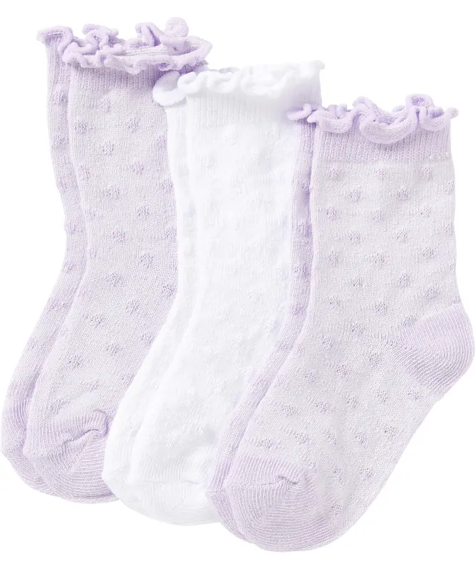 Socken mit Wellenkante