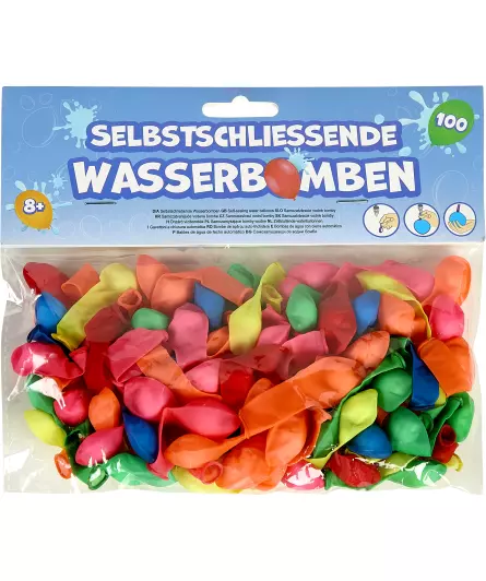 Selbstschließende Wasserbomben