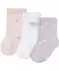 Socken mit Glitzergarn flieder/weiß