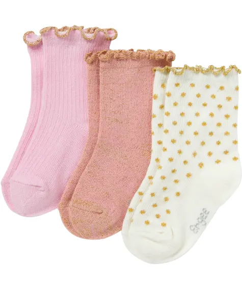 Socken mit Wellenkante