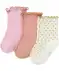 Socken mit Wellenkante pink/rosa