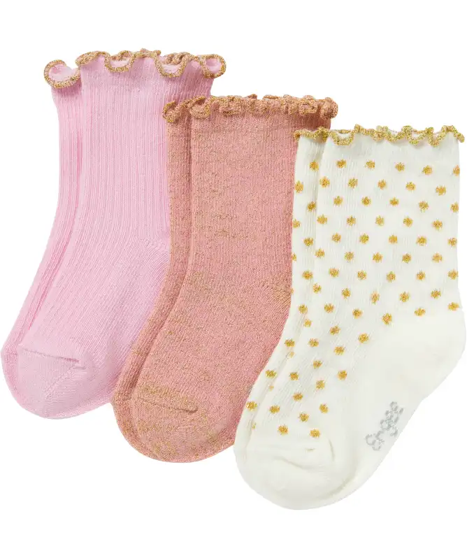Socken mit Wellenkante