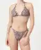 Bikini mit Muscheln schwarz bedruckt
