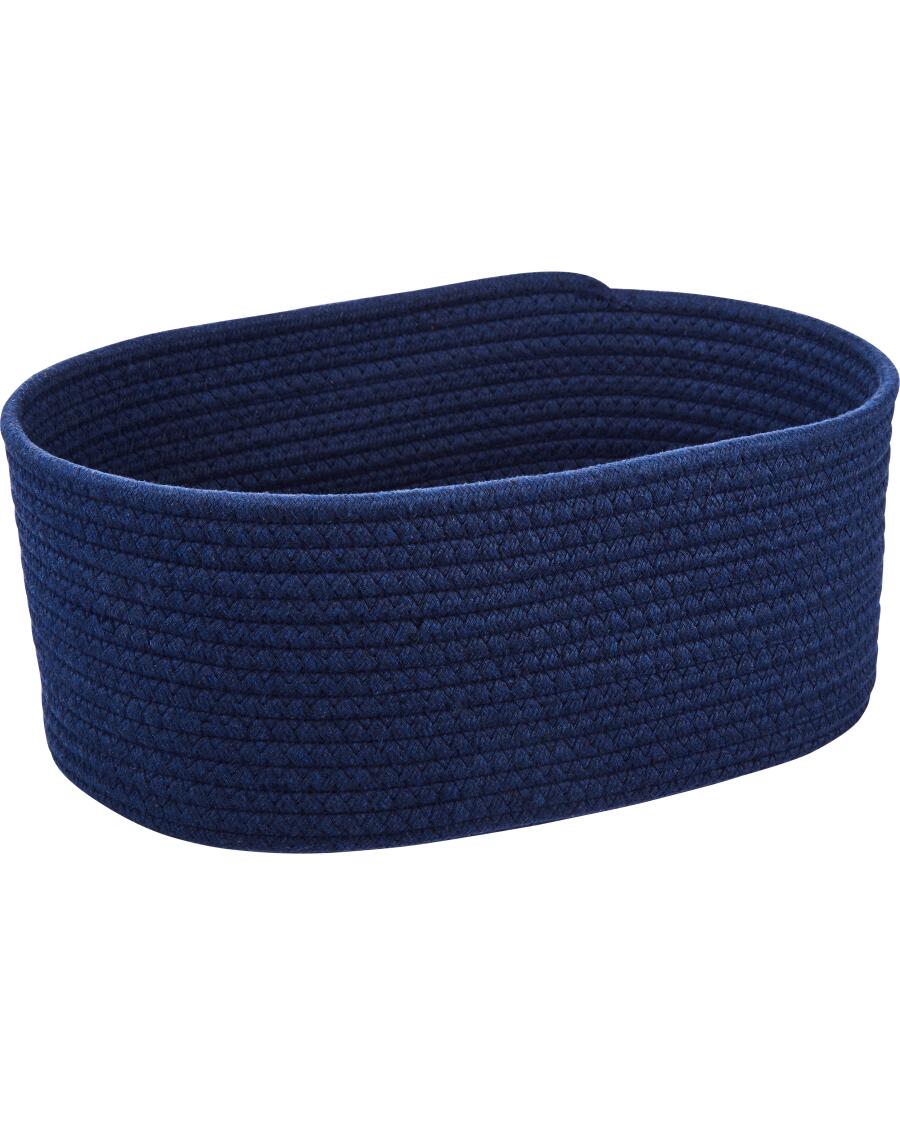 Ovale opbergmand donkerblauw