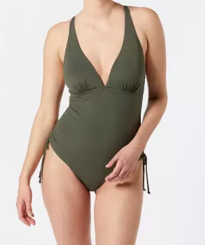 Badeanzug in Khaki