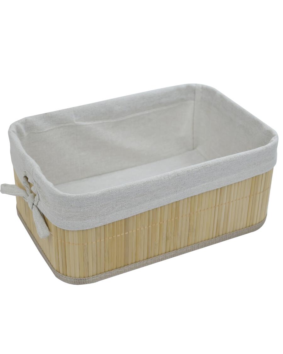 Bambusový úložný box přírodní
