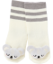 Socken mit Rassel grau/beige