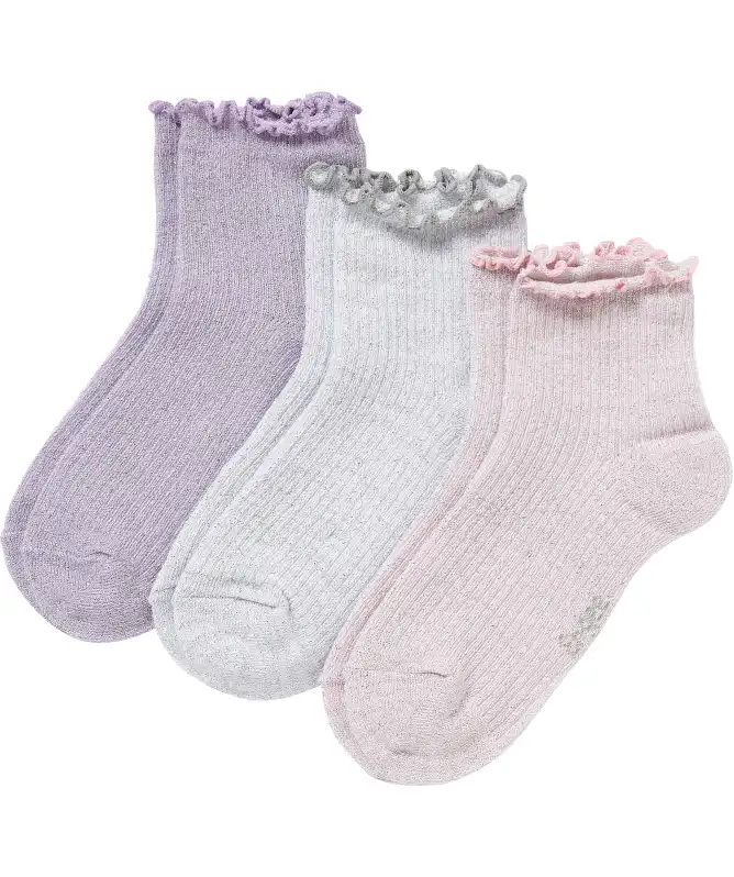 Kurzschaftsocken mit Glitzergarn