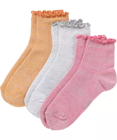 Kurzschaftsocken mit Glitzergarn