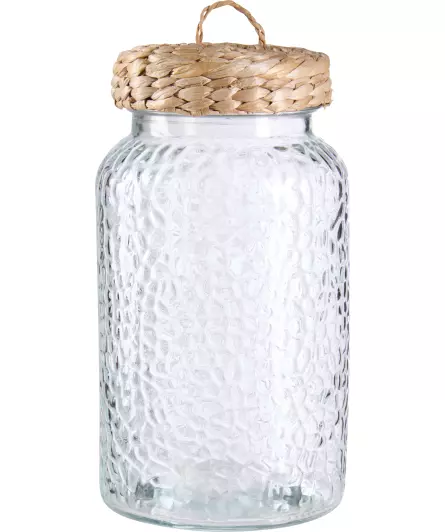 Vorratsglas mit Jutedetails