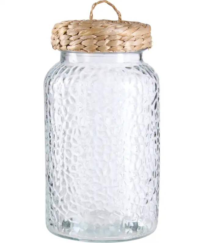 Vorratsglas mit Jutedetails