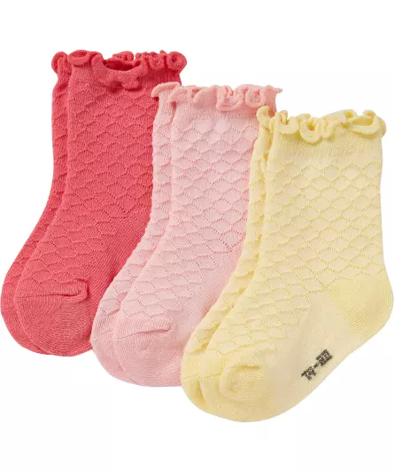 Socken mit Wellenkante