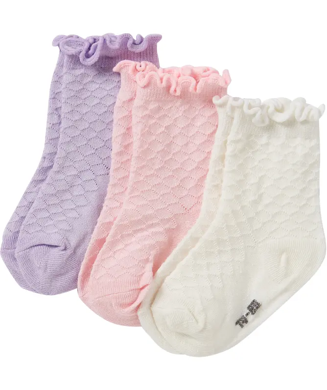 Socken mit Wellenkante