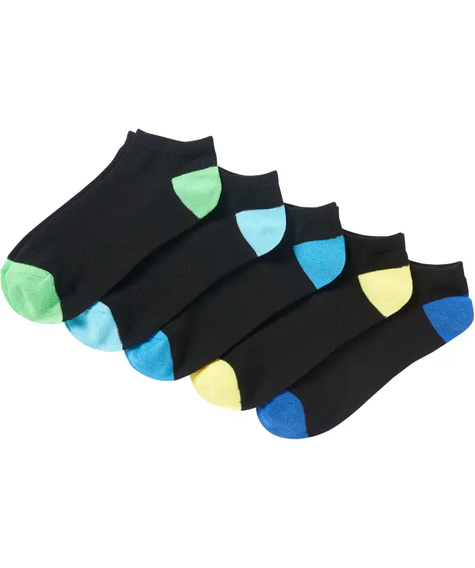 Sneakersocken in Kontrastfarben