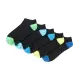 Sneakersocken in Kontrastfarben