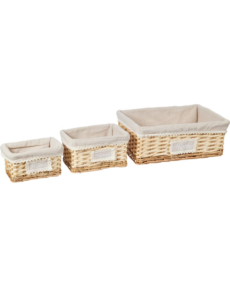 Kosz wiklinowy ok. 43 x 30 x 16 cm