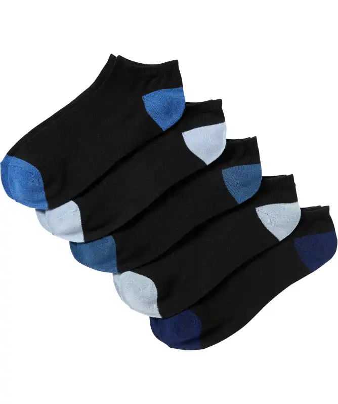 Sneakersokken met contrasterende elementen