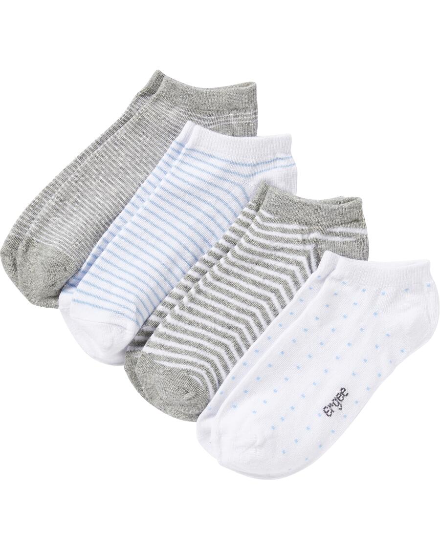 Sneakersocken weiß/grau