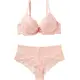 Push-up bh + slip met bloemenpatroon