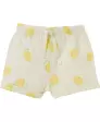 Musselin-Stirnband + T-Shirt + Musselin-Shorts Zitronen
