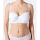 Bílá balconette podprsenka