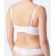 Bílá balconette podprsenka