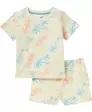 T-shirt + short met zomerse motieven