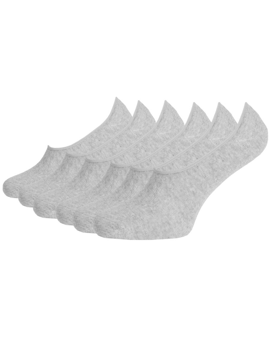 Füßlinge mit Anti-Slip grau melange