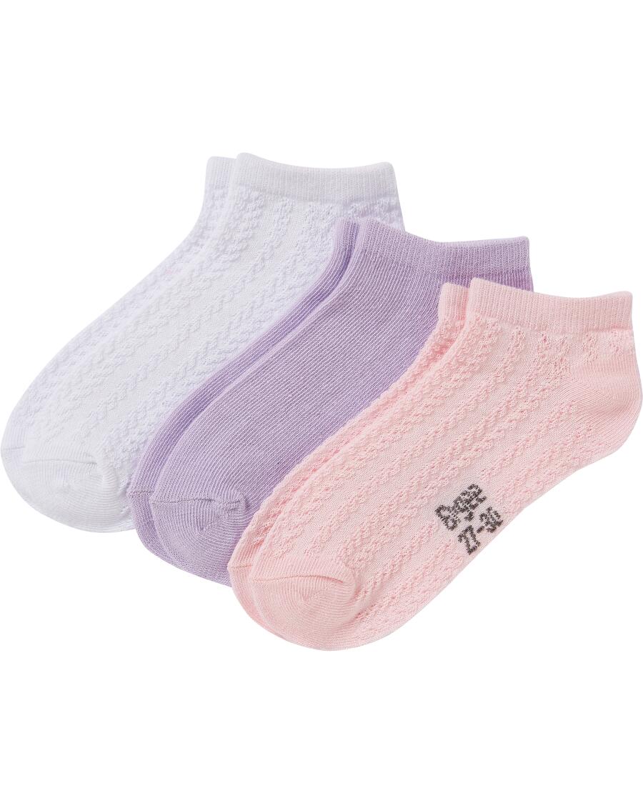 Strukturierte Sneakersocken weiß